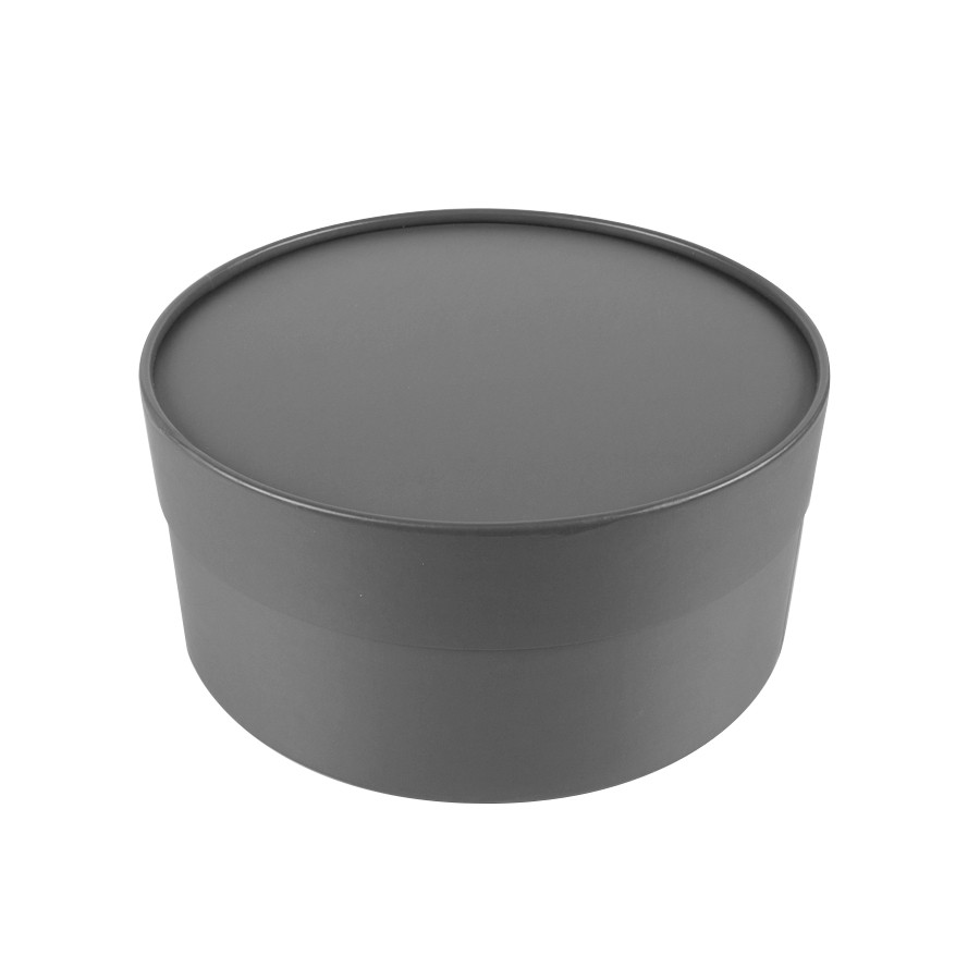 Kool Grey Extra Large Round Rigid Boxes 9" diam. x 3-3/4"h