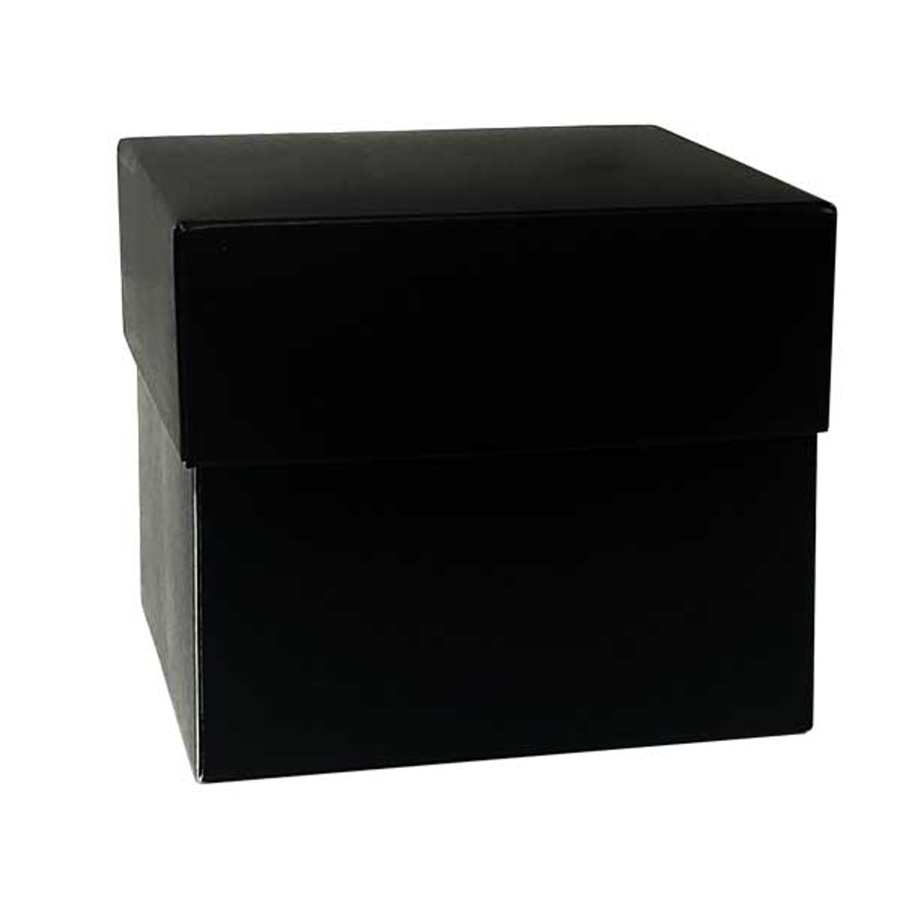 8"x8"x5" Deluxe Gourmet Gift Box-Black