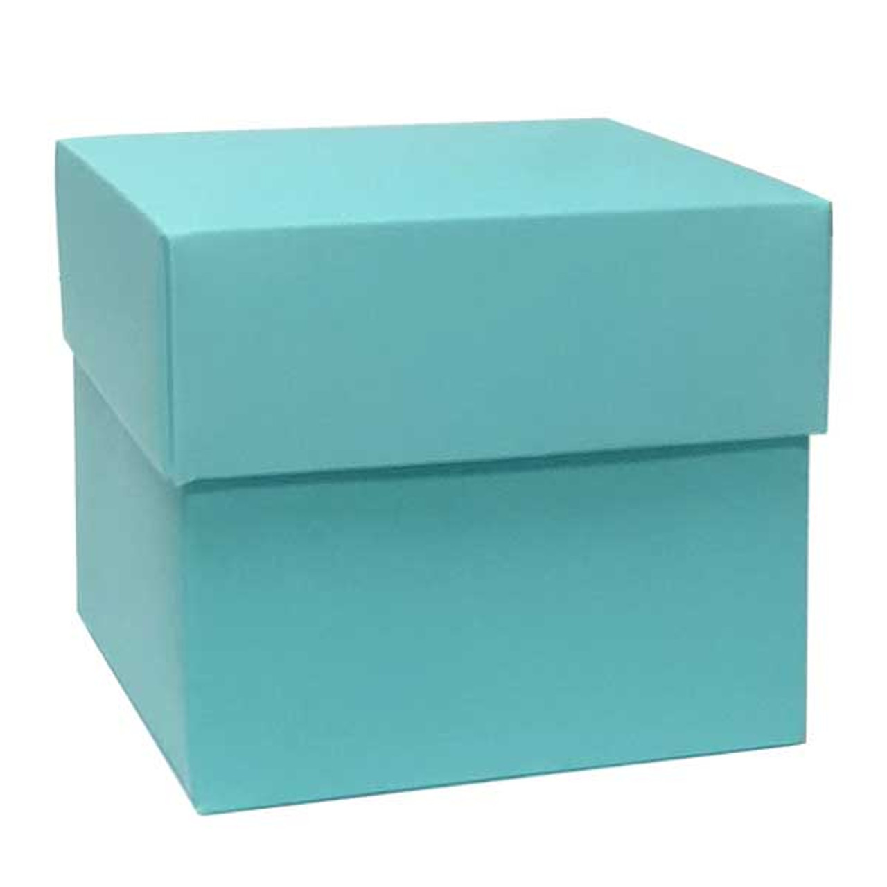 8"x8"x5" Deluxe Gourmet Gift Box-Robins Egg Blue