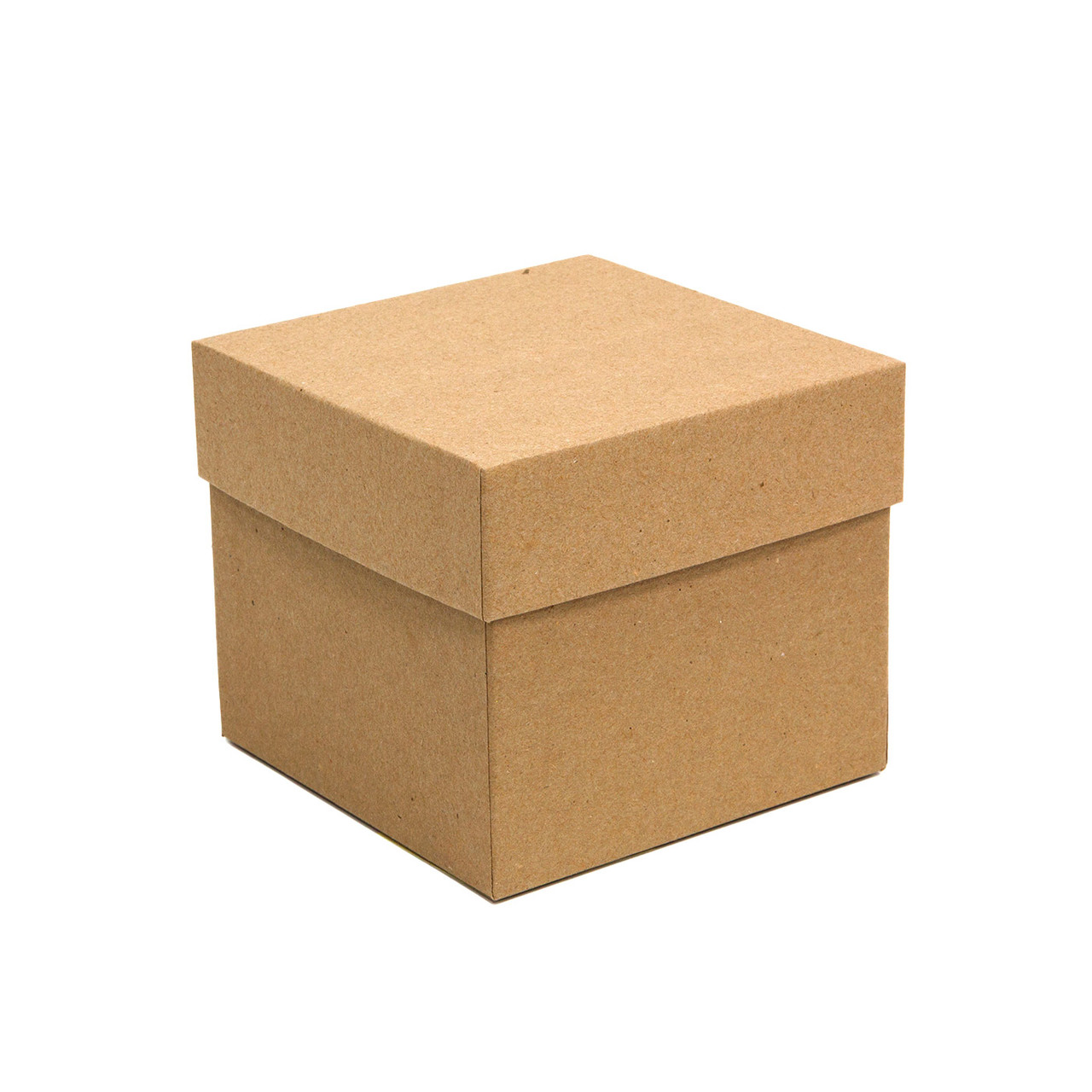 Kraft Medium Square Rigid Boxes 7"x 7"x 4"