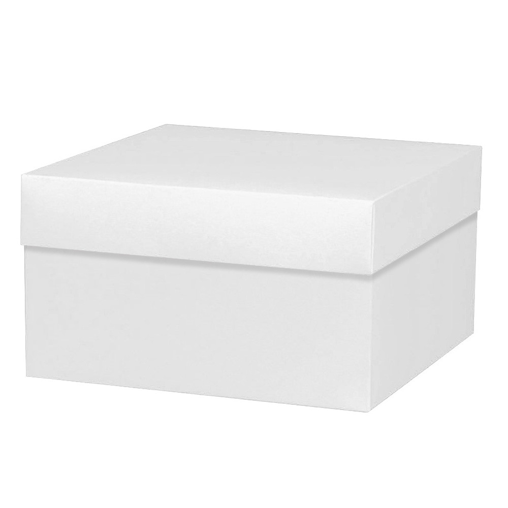 10"x10"x5-1/2" Deluxe Gourmet Gift box - White
