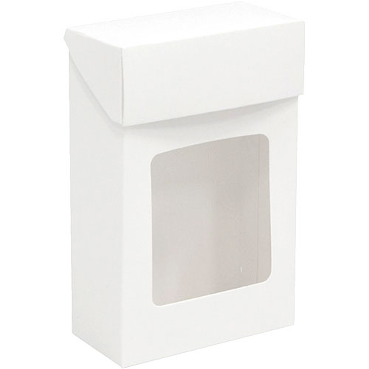 White Flip Top Gift Box 4" x 2" x 6.25"