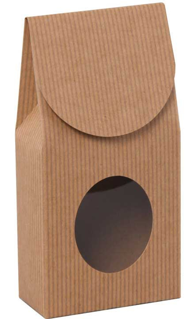 Kraft Window Pouch - 3-1/2" x 1-3/4" X 6-1/2"