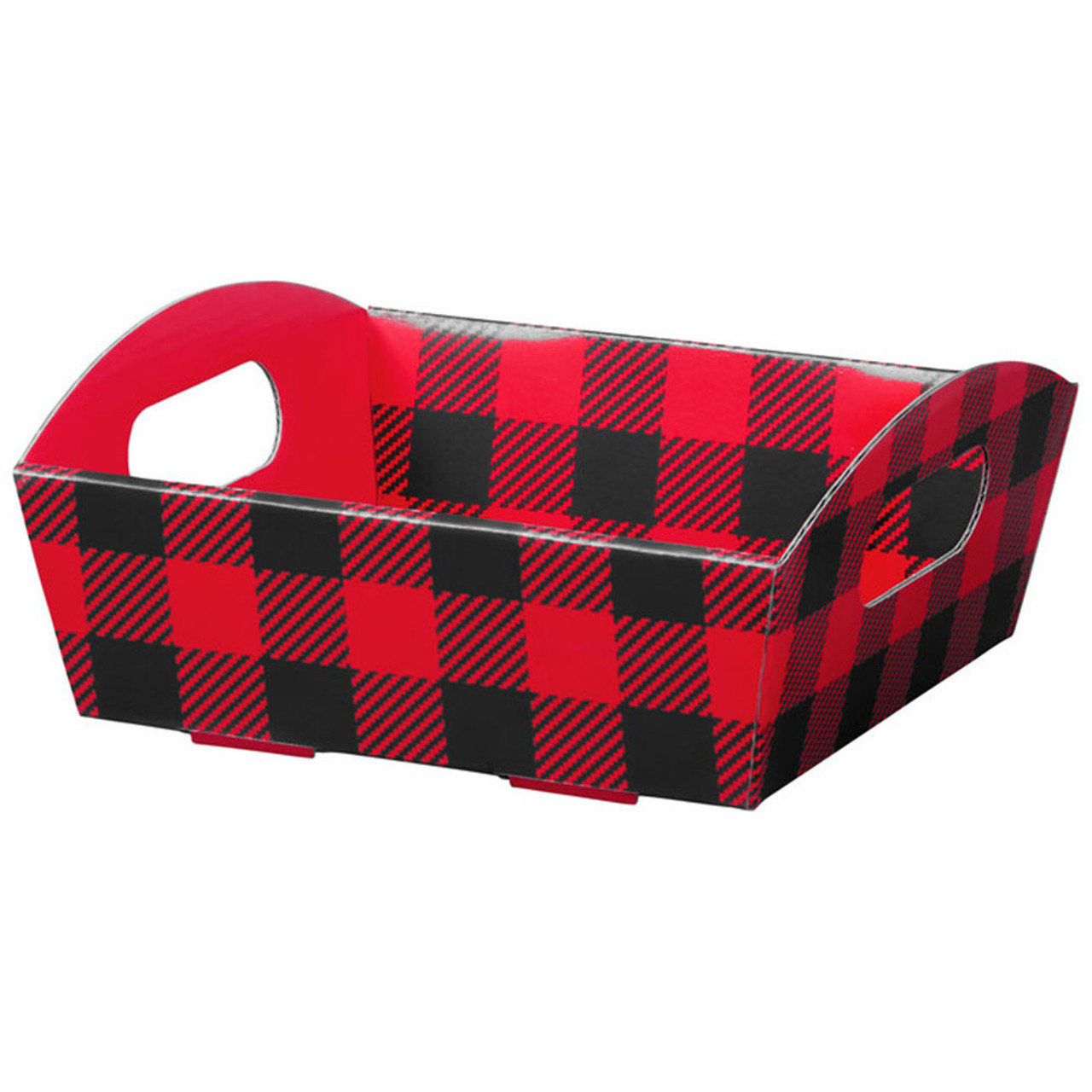 8-1/4"l x 7-1/2"w x 2-1/2"h Presentation Tray Buffalo Plaid