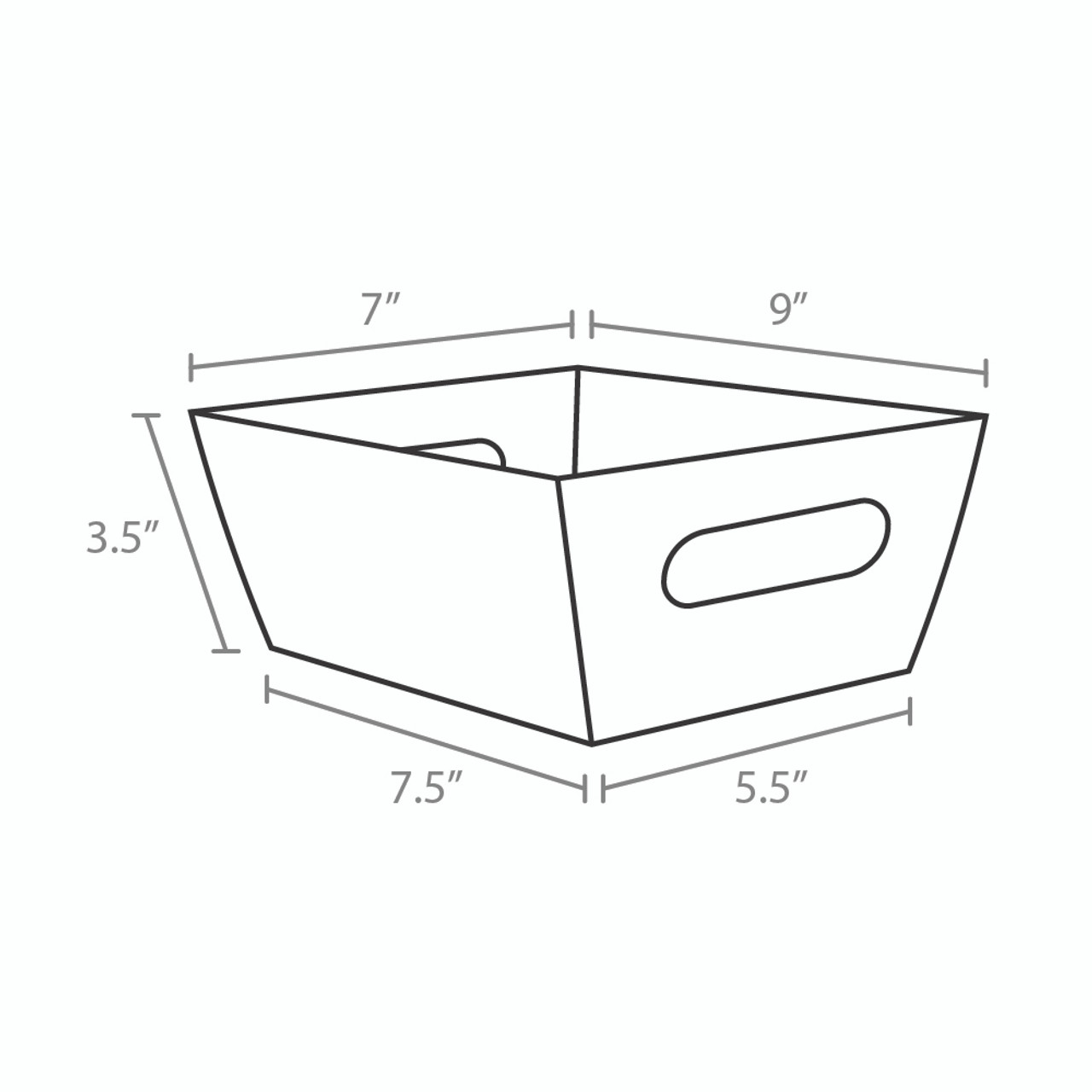 9"l x 7"w x 3-1/2"h Sage Basket Tray - Limited QTY 9"l x 7"w x 3-1/2"h Sage Basket Tray - Limited QTY