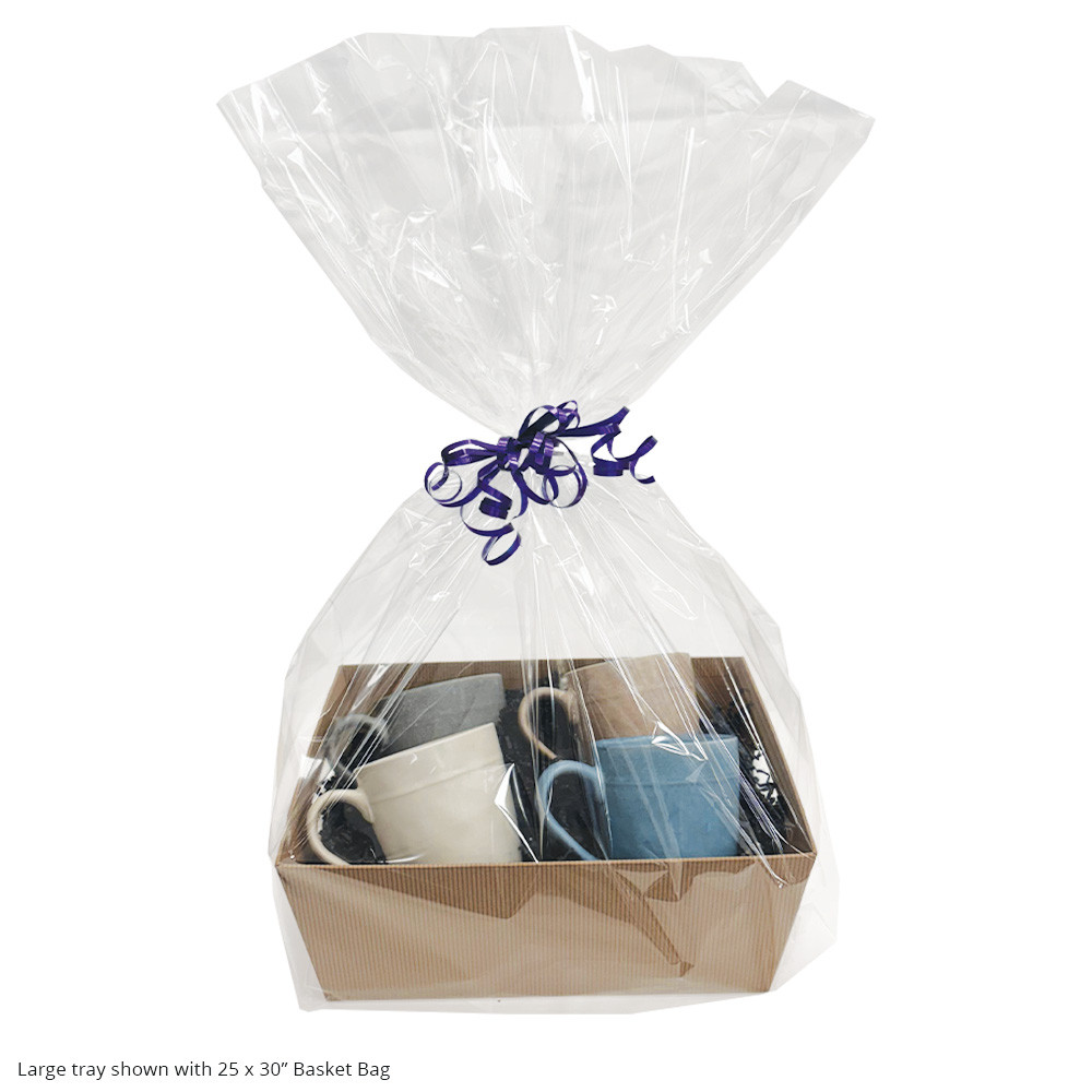 12-3/8"l x 9-3/4"w x 4-5/8"h Kraft Basket Tray