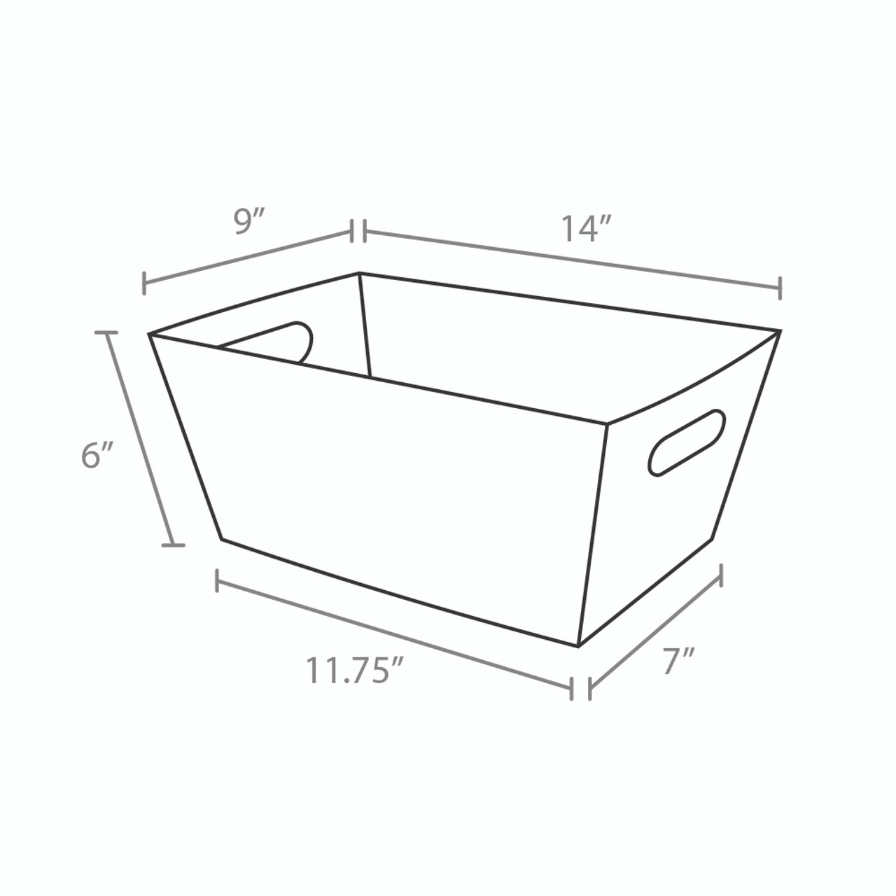 14"l x 9"w x 6"h Red Basket Tray - Limited QTY 14"l x 9"w x 6"h Red Basket Tray - Limited QTY