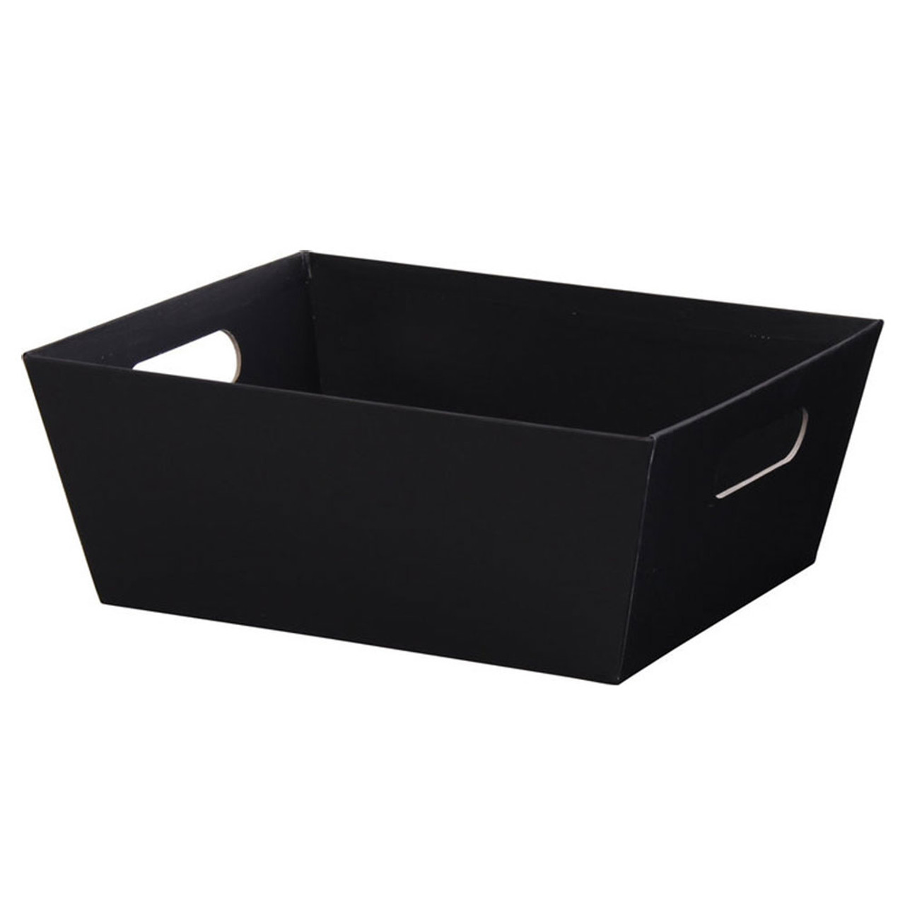 12"l x 9-1/2"w x 4-1/2"h Black Basket Tray