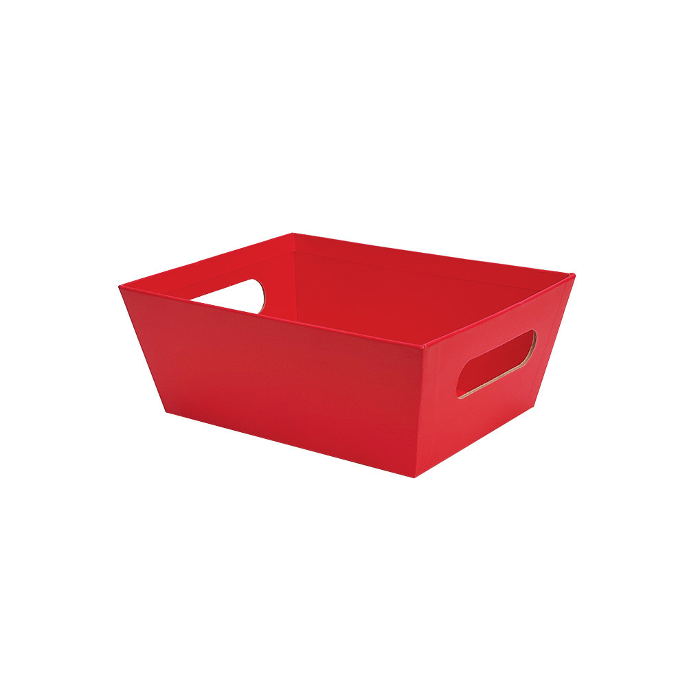 9"l x 7"w x 3-1/2"h Red Basket Tray