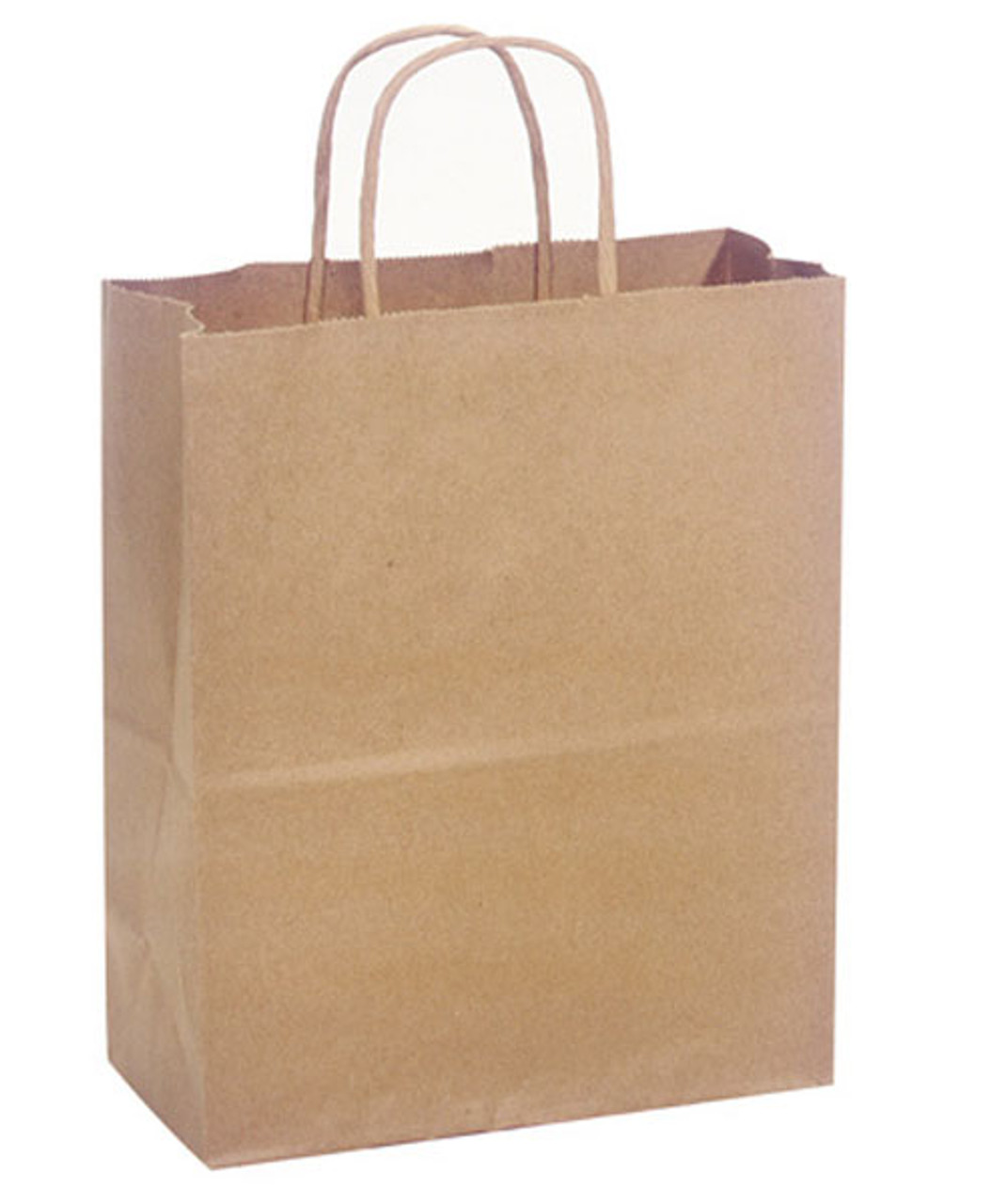 Petite  8"x4"x10" 100% Recycled Kraft Paper Shopping Bags