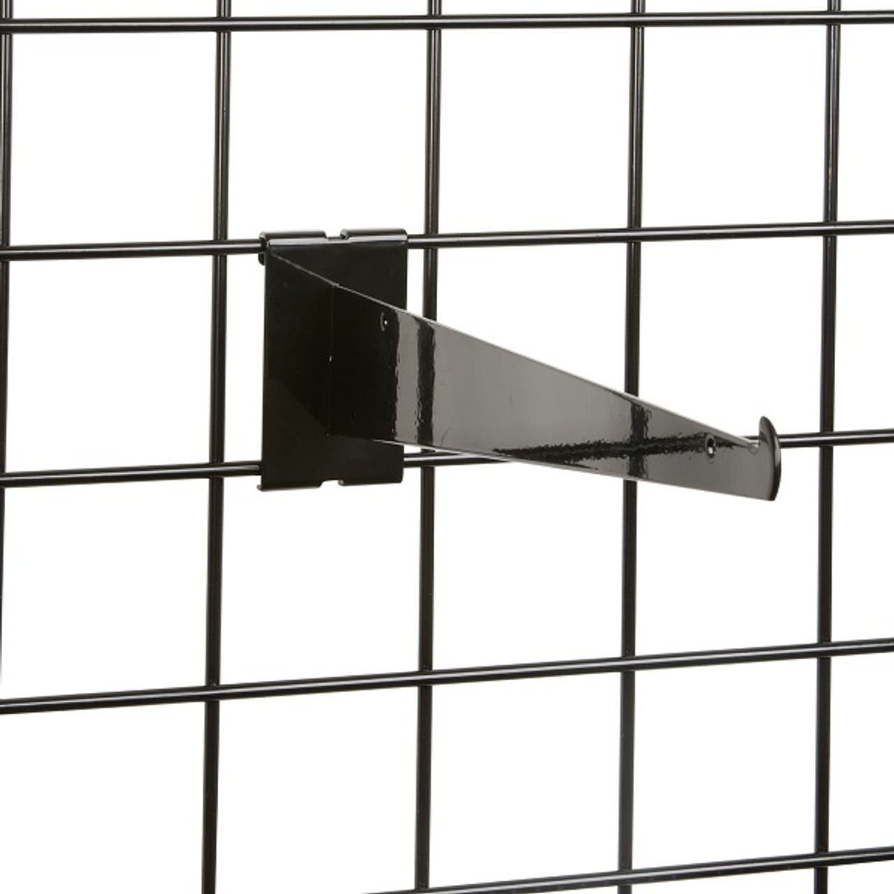 WTE/12KB - White 12" Gridwall Shelf Brackets