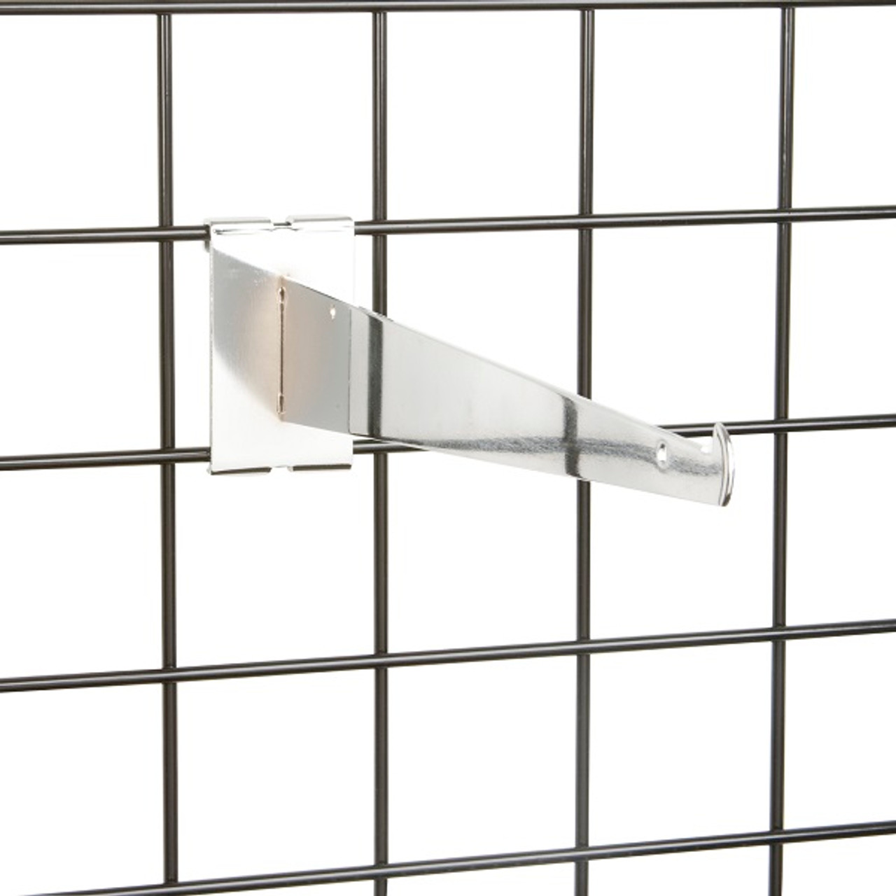 GW/12KB  - Chrome 12" Gridwall Shelf Brackets