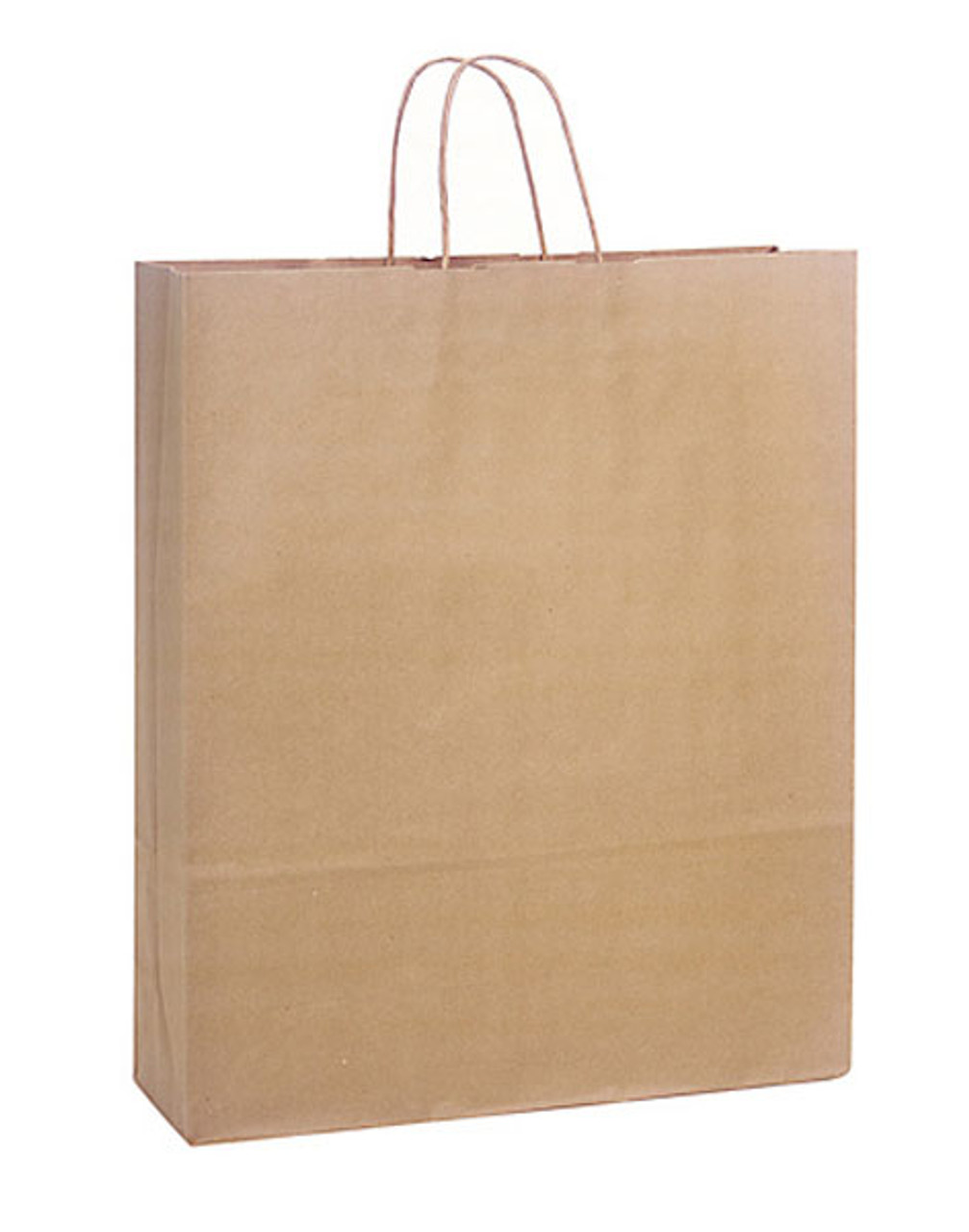 Saville 16"x6"x19" 100% Recycled Kraft Paper Shopping Bags