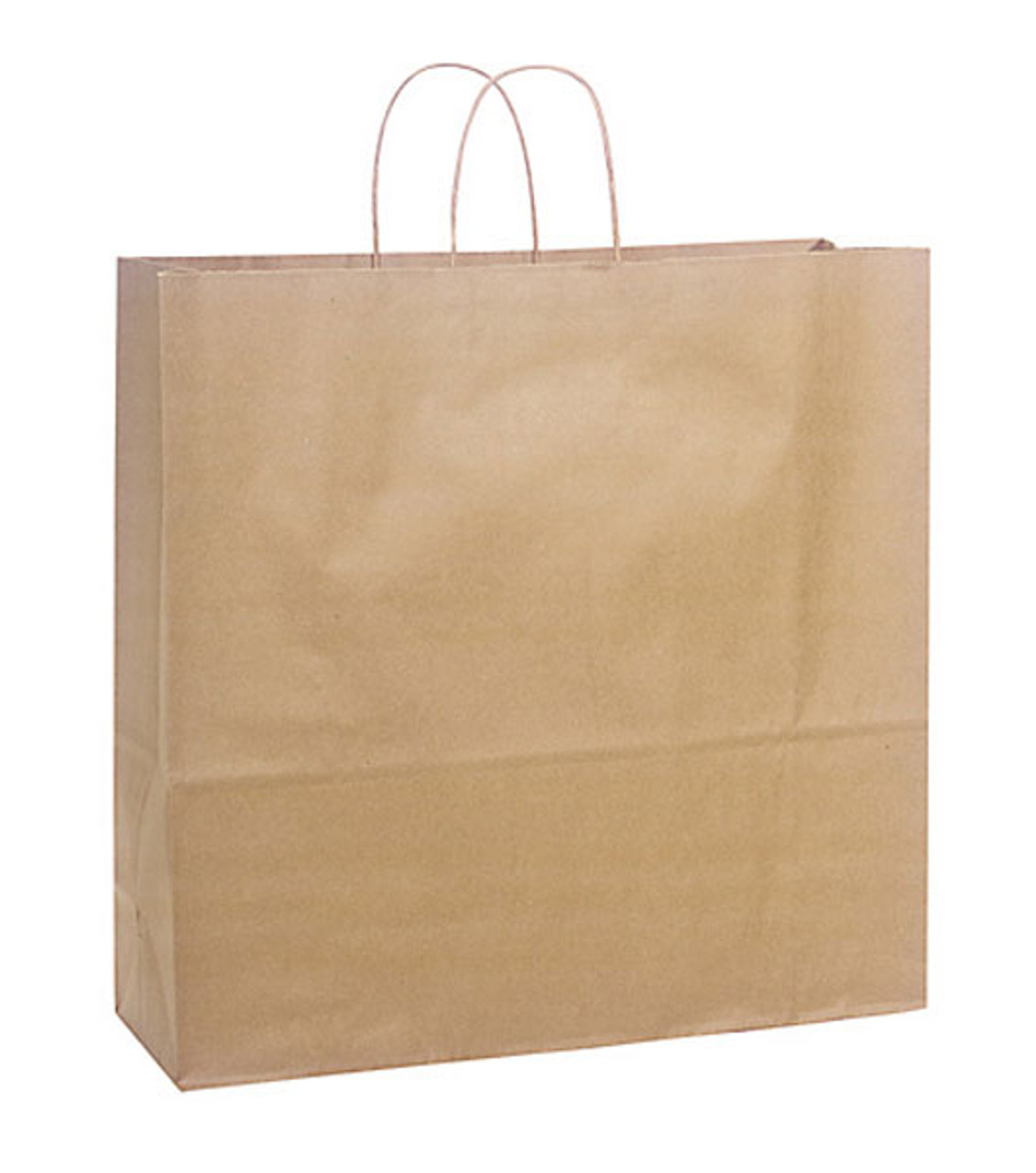 Universal 18"x7"x19" 100% Recycled Kraft Paper Shopping Bags