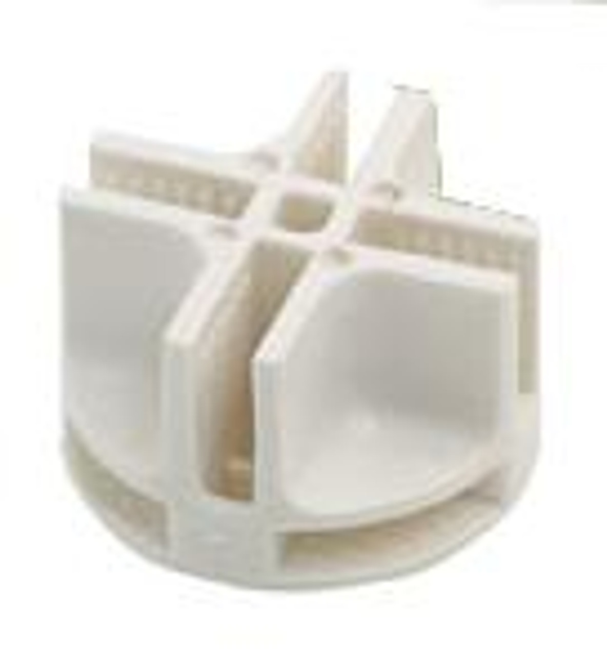 8 Way White Grid Square Connector - ea.