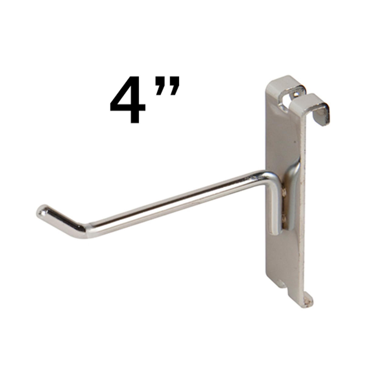 4" Chrome Gridwall Hook