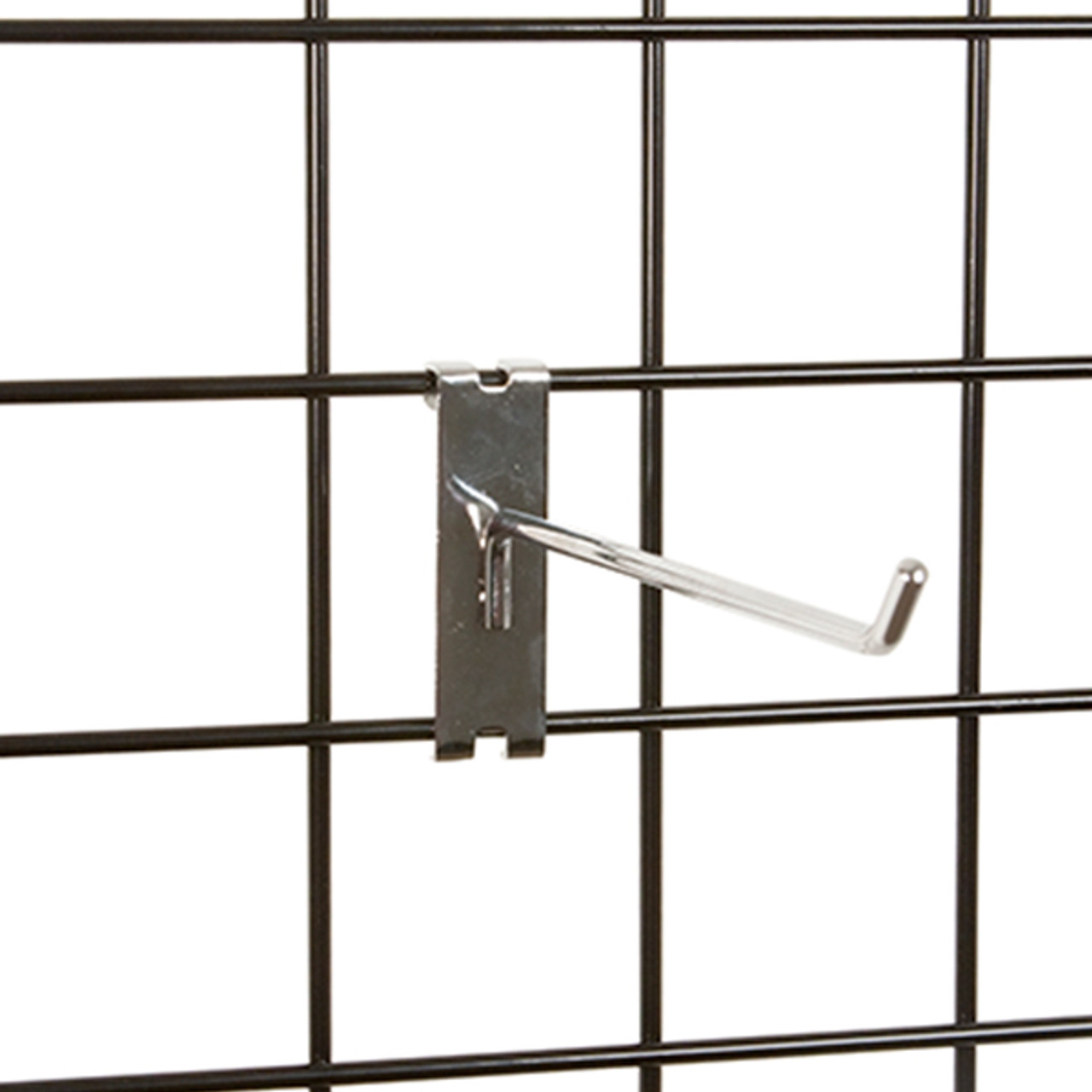 4" Chrome Grid wall Hooks - ea.