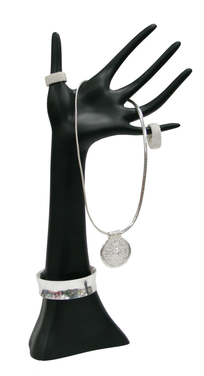 13"H Black Polystyrene Jewellery Hands