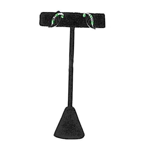 Black Velvet T-Shape Earring Stand - 5-1/2"h