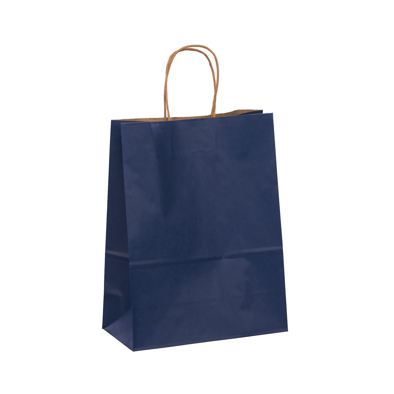 Vanity 10"x5"x13" Navy on Kraft Paper Shopping Bags