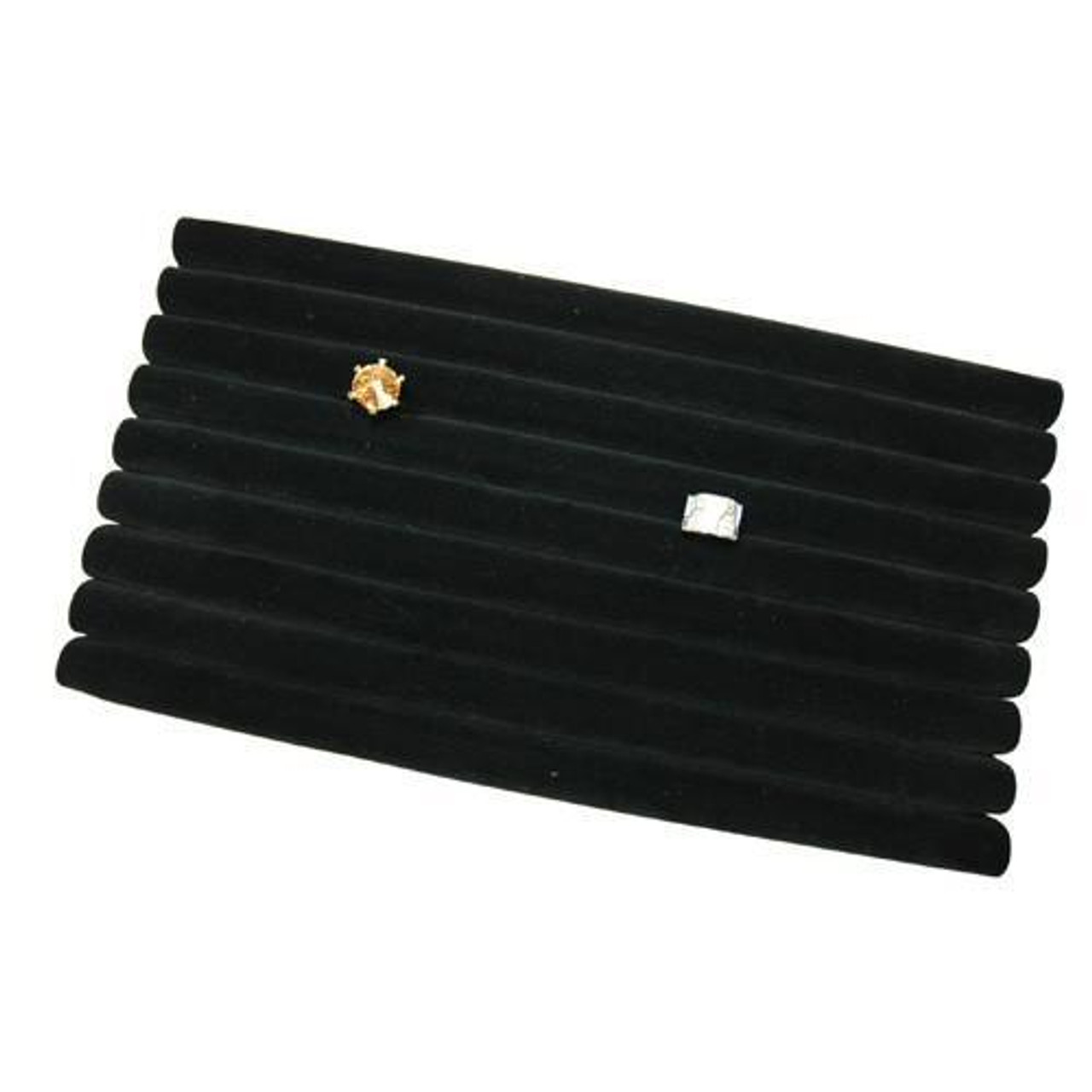 Black Foam 8 Roll Insert for Rings - 14"-1/8" x 7-5/8" fits in Large jewellery trays