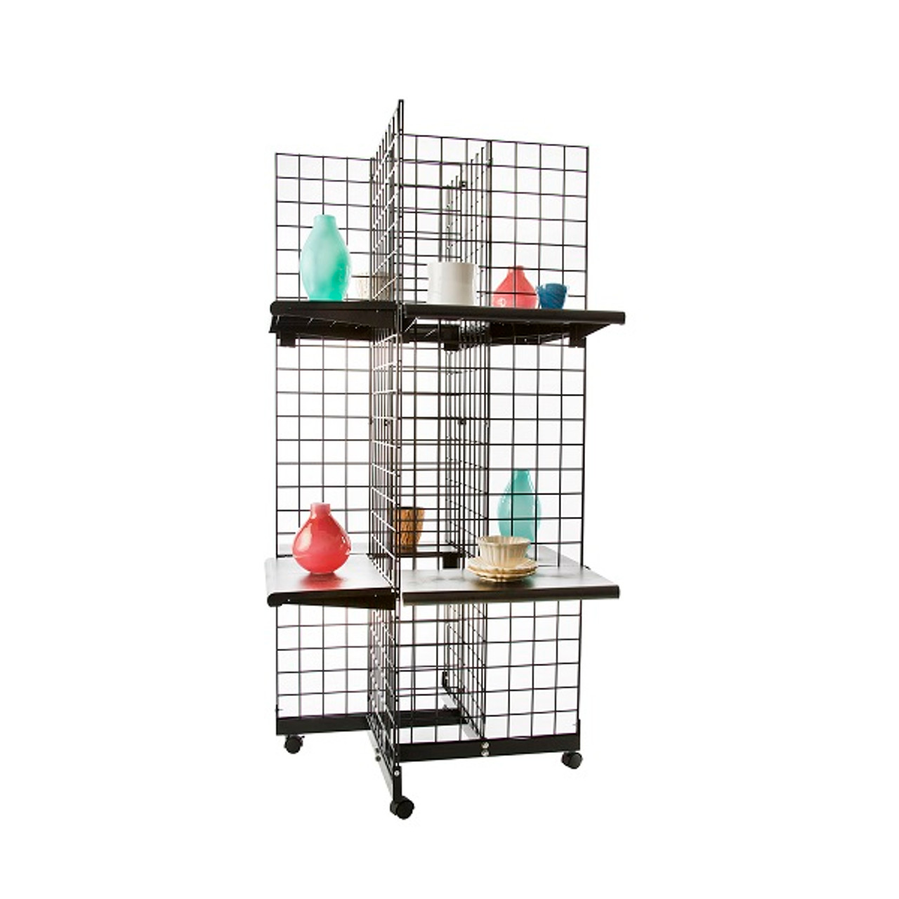 BLK/4BA Black 4 Way Gridwall Base