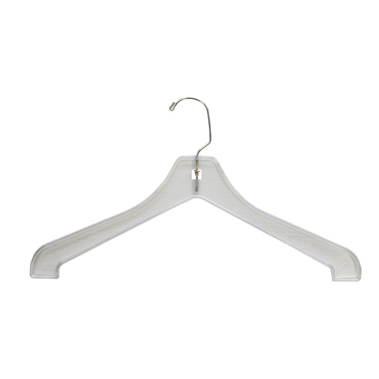 17" Clear Heavyweight Coat & Sweater Hanger
