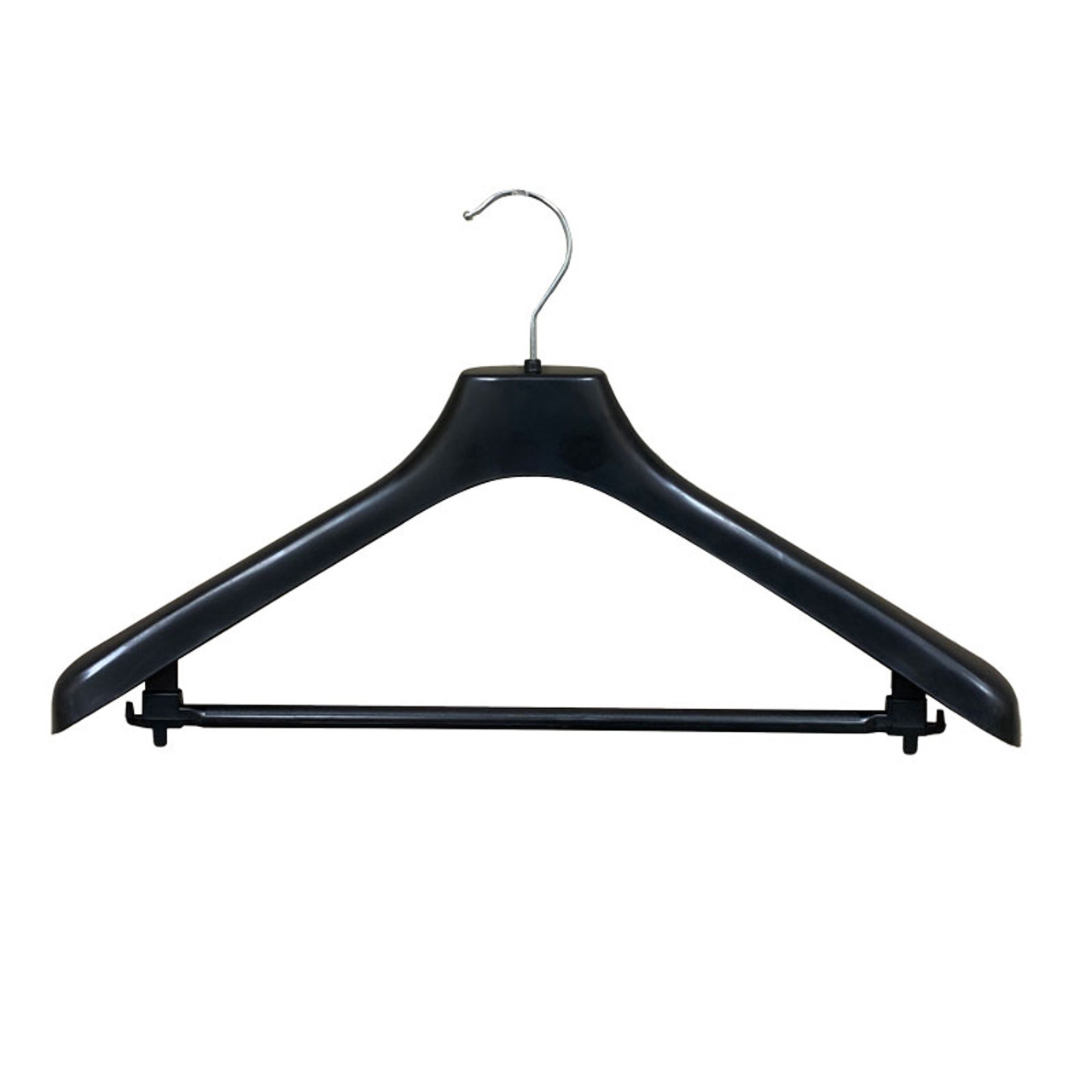 18" Men's Suit Hanger Black with Bar