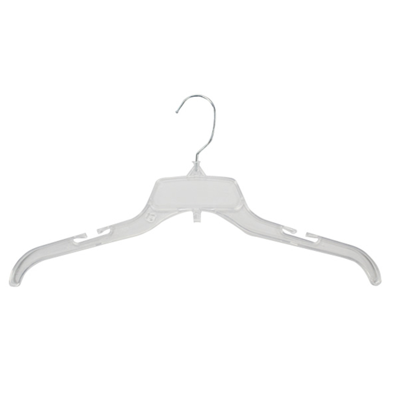 Classic 17" Unbreakable Clear Dress Hanger