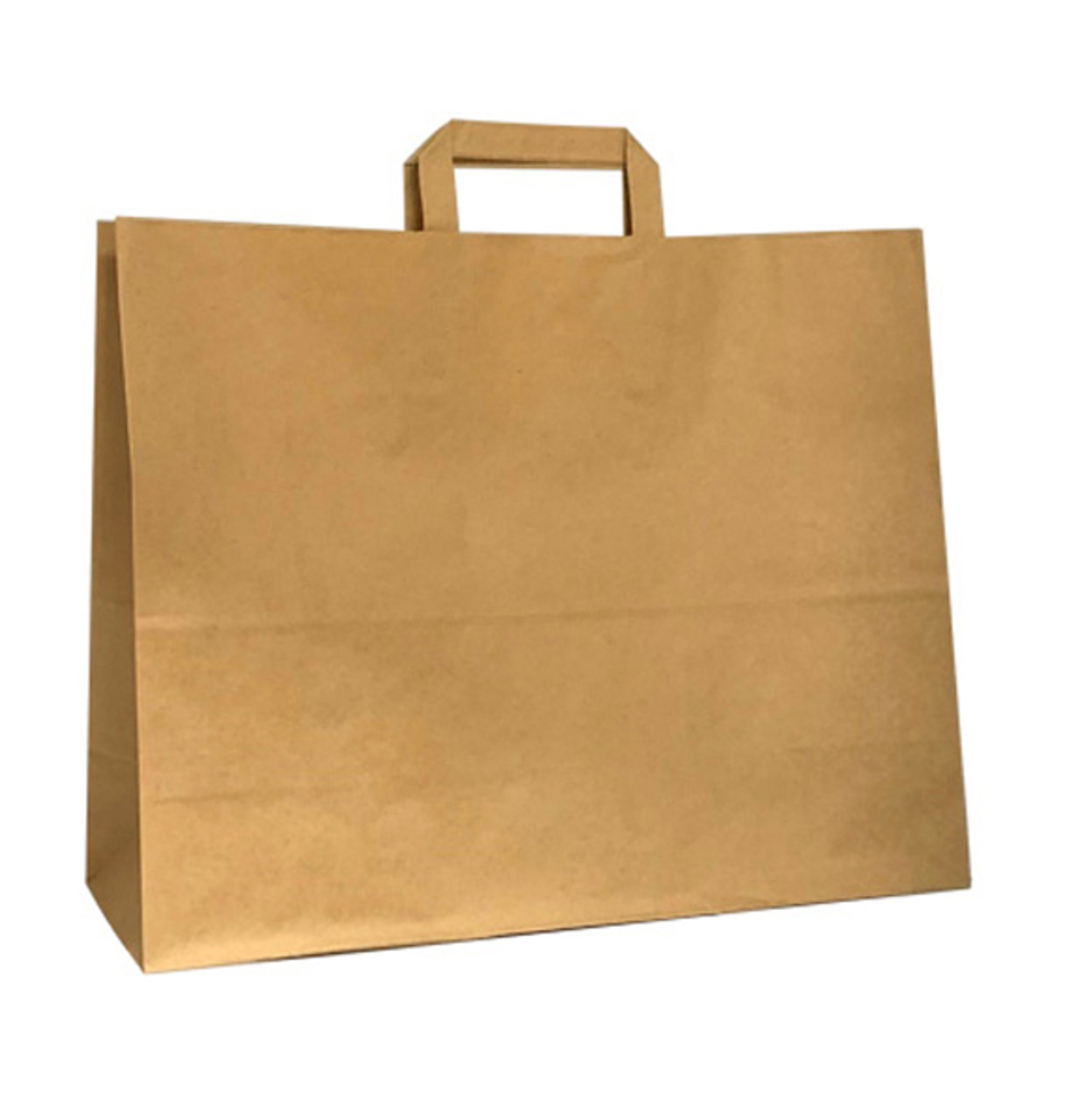 Fashion 16"x6"x12.5" HD Square Handle Kraft Paper Shopping Bags