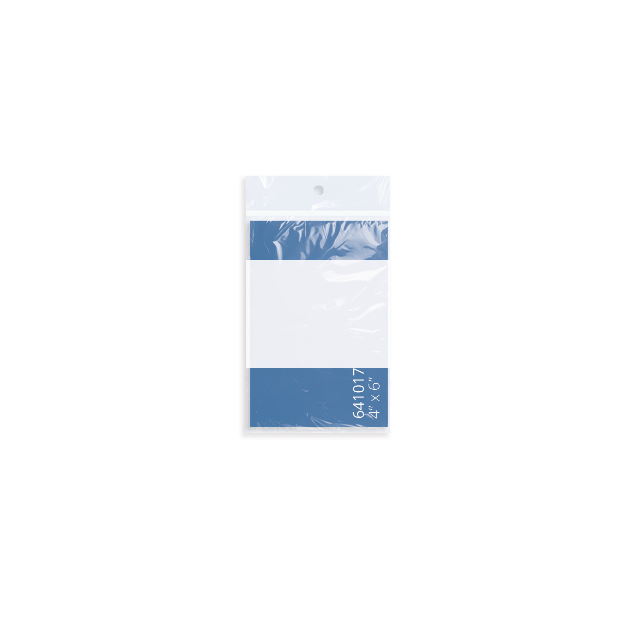 4"x6" Magic Seal 2.0 mil poly Bags with White Block