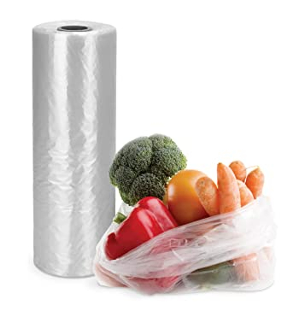 11" x 17" HD Clear Produce Bags On a Roll .5 mil High Density (720 Bags/rl)