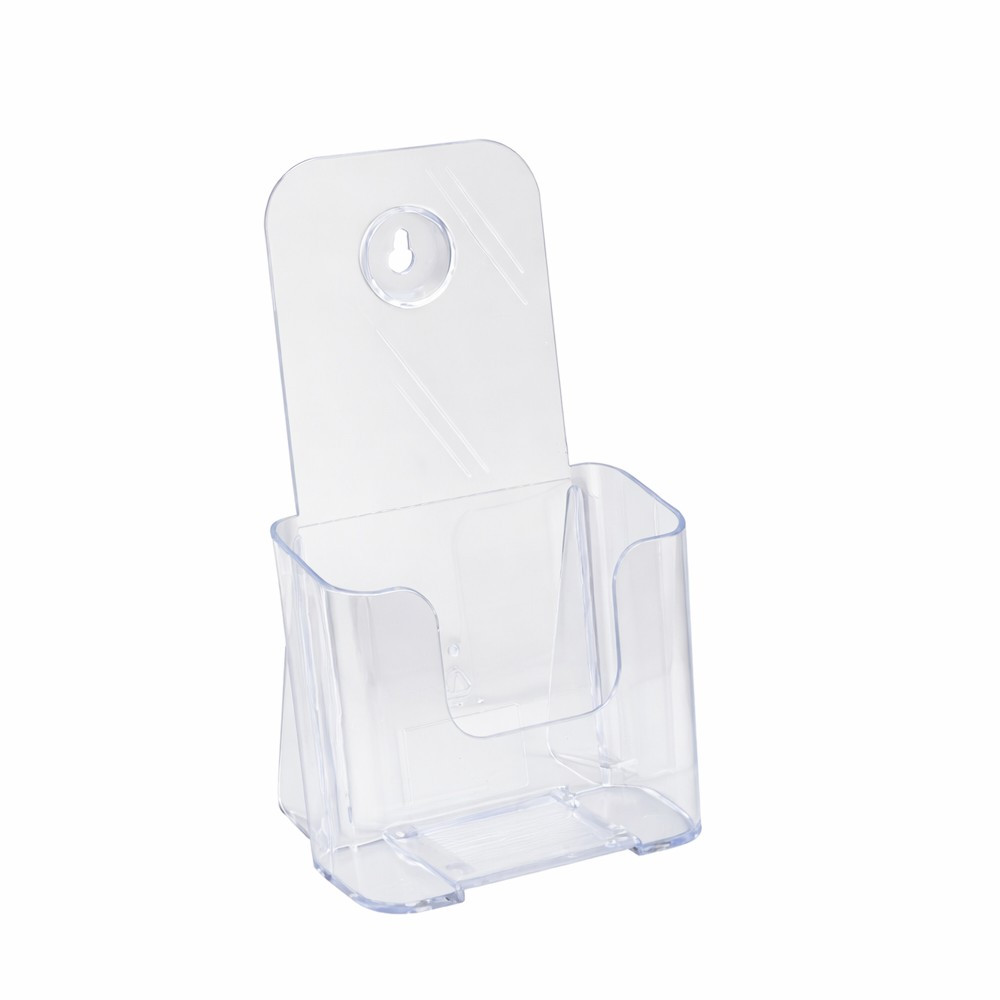 Single Countertop Brochure Holder 4-1/4" wide for 3 fold brochures
