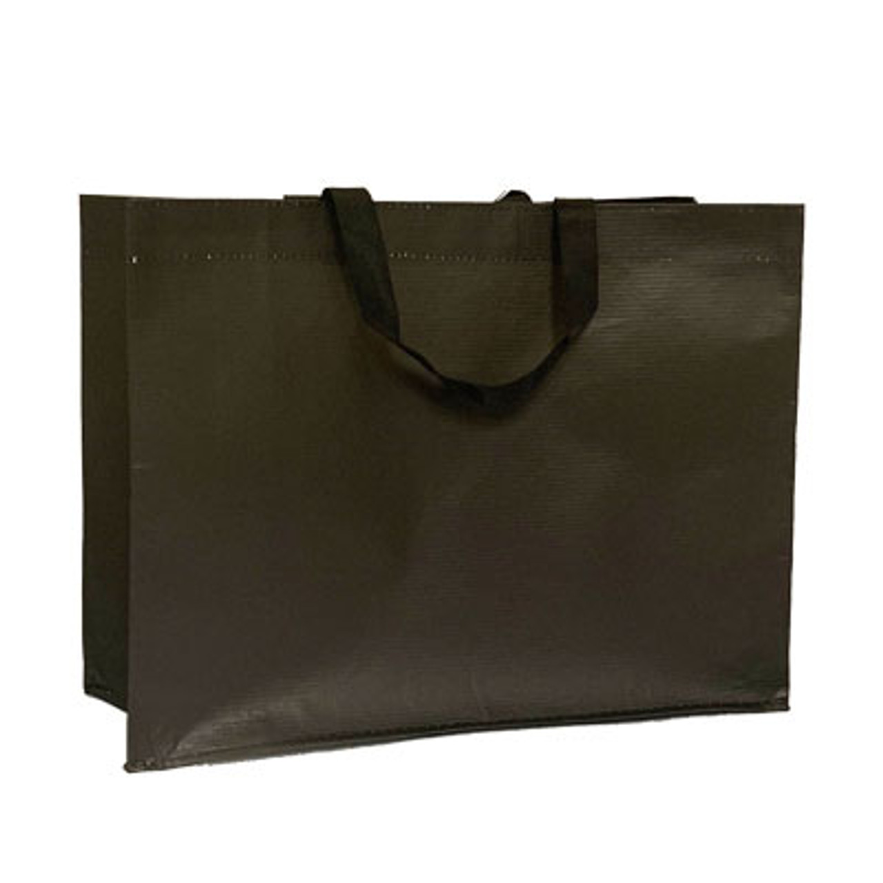 Large Black Upcycle Tote 18" x 14" x 7-1/2"