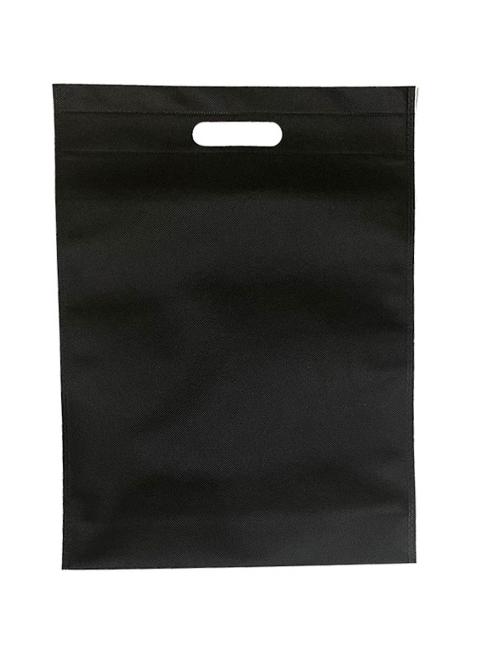 Black Non-Woven Bag 12"W x 3" bottom gusset x 16"H