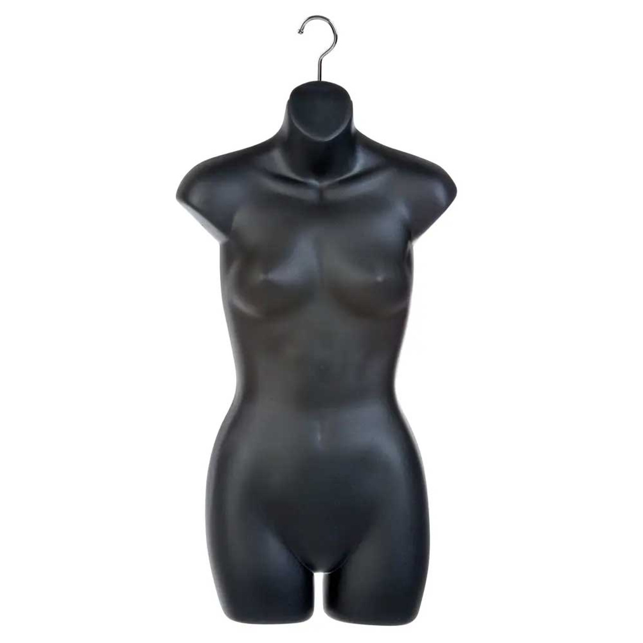 Black Female Half Round Mannequin Form