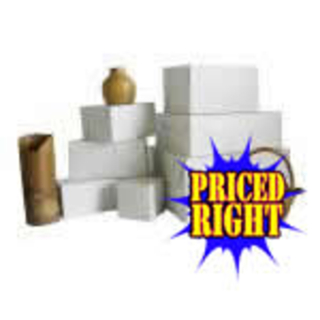 Traditional White Folding Giftware Boxes - 10" w x 2.75" d x 2.75" h - Sold per 100