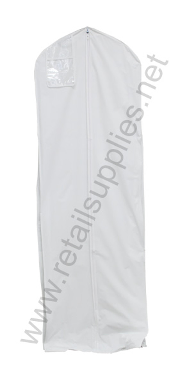 24" x 70" without gusset vinyl Clear with Zipper unprinted - ea.