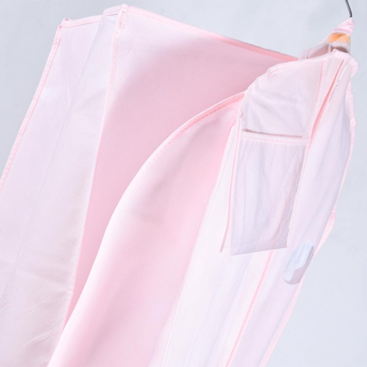 24"x10"x72" Fabtex Cloth Bridal Bag-Pink with gusset unprinted - ea.