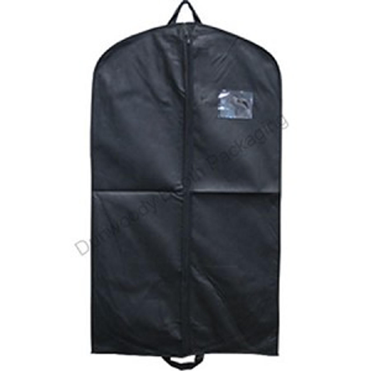 42" Black Fabtex Zipper Suit Bags w/ Handle unprinted - each