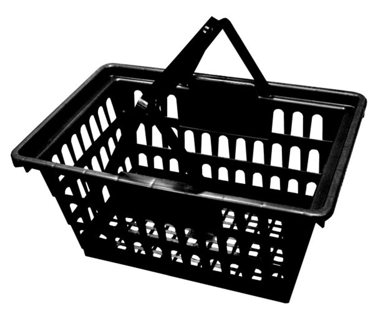 Black Jumbo 20-1/2"w x 13-3/4"d x 10"h Shopping Basket - ea.