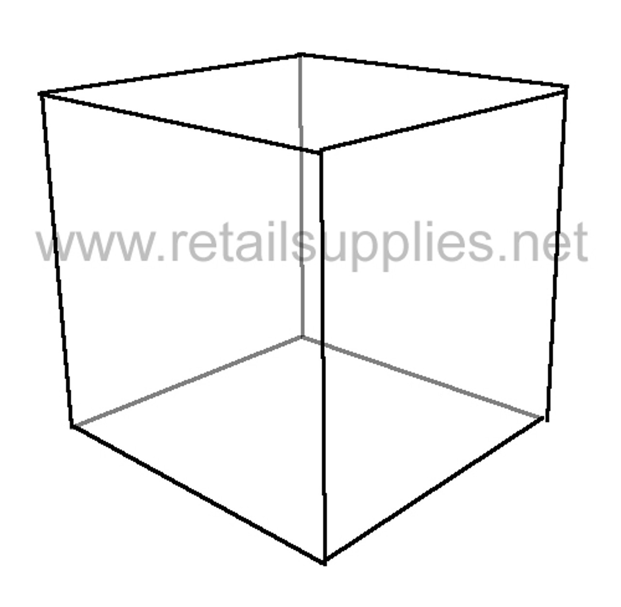 6"x6"x6" Acrylic Cube Display