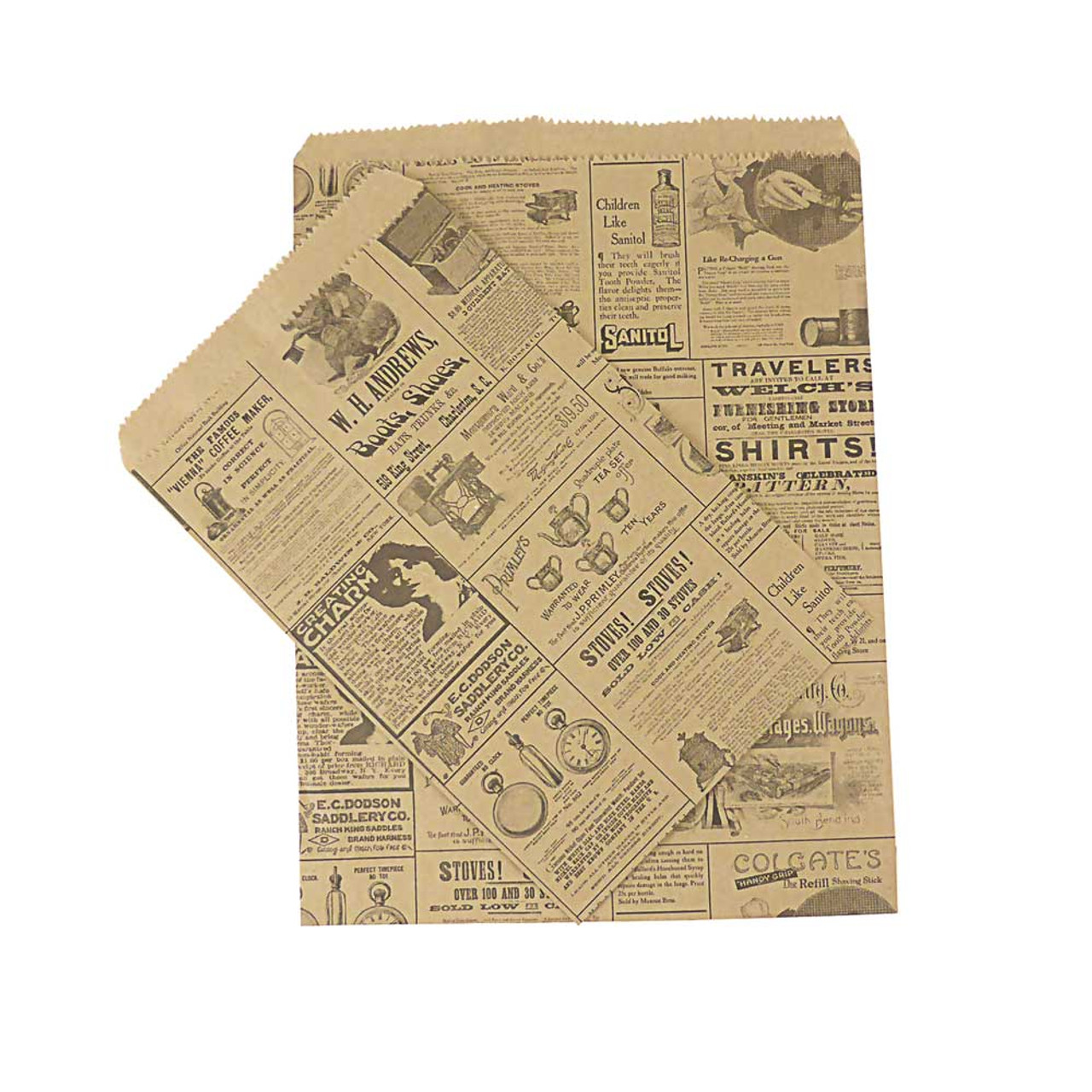 9"x12" Newsprint Paper Accessory Bags Per 1000