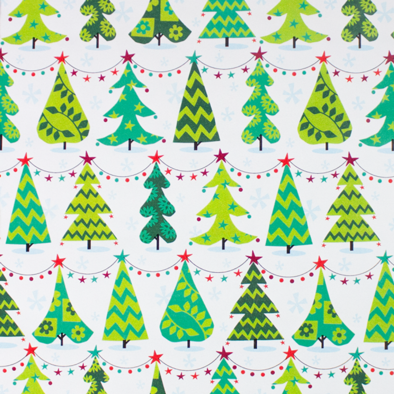 24" x 200' Holiday Trees Gift Wrap