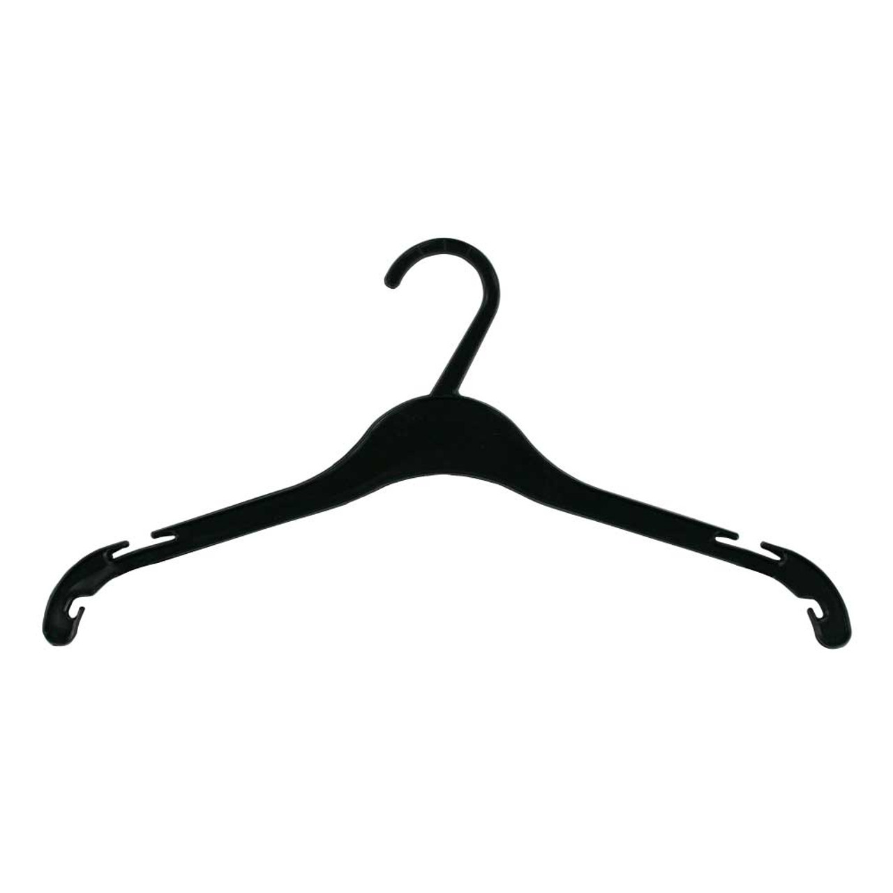 816D 16" BLACK Adult Disposable Dress Hanger -