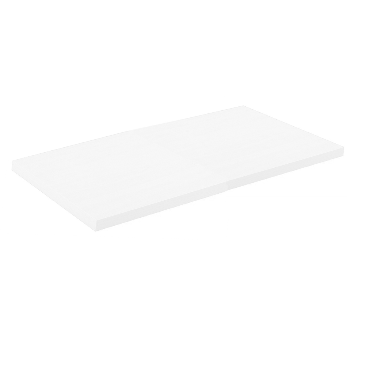 20" x 36" x 3/4" White Melamine Top for Alta System Medium Table