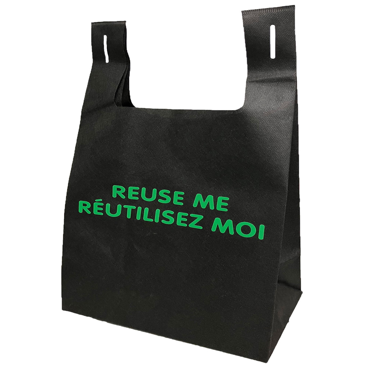 REUSE ME Black Non-Woven Tote 15-3/4" x 7" x 29"