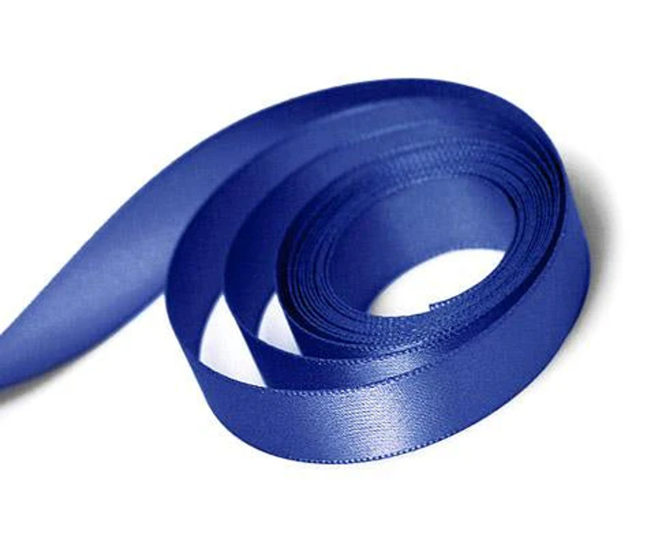 1/4" x 100yds Light Navy Single Face Satin Ribbon