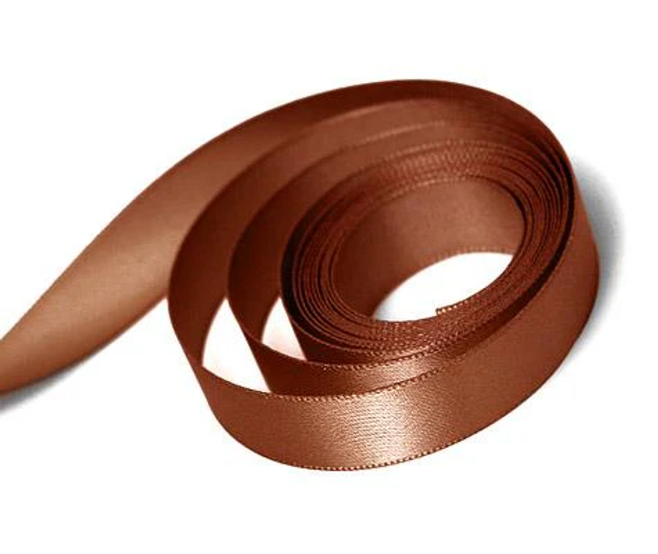 5/8" x 100yds Rust Single Face Satin Ribbon
