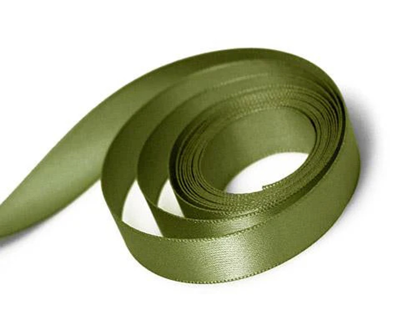 1/2" X 100 yds Moss Single Face Satin Ribbon
